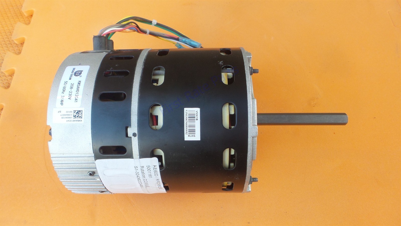 York S1-32436222481 Blower Motor Broad Ocean ZWK702D0558501S Coleman 3/4HP 230V