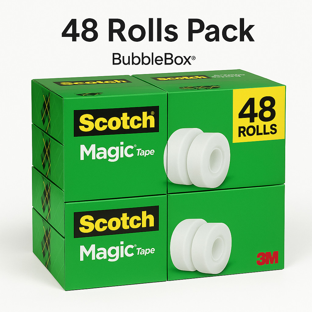 Scotch Magic Tape Refill 3/4 x 1500 Invisible 1in Core 4 Packs 48 Rolls Scotch Magic Tape Refill 3/4 x 1500 Invisible 1in Core 4 Packs 48 Rolls