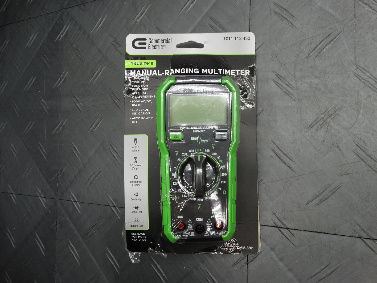 Commercial Electric 600 V True RMS Manual-Ranging Digital Multimeter 1011112432