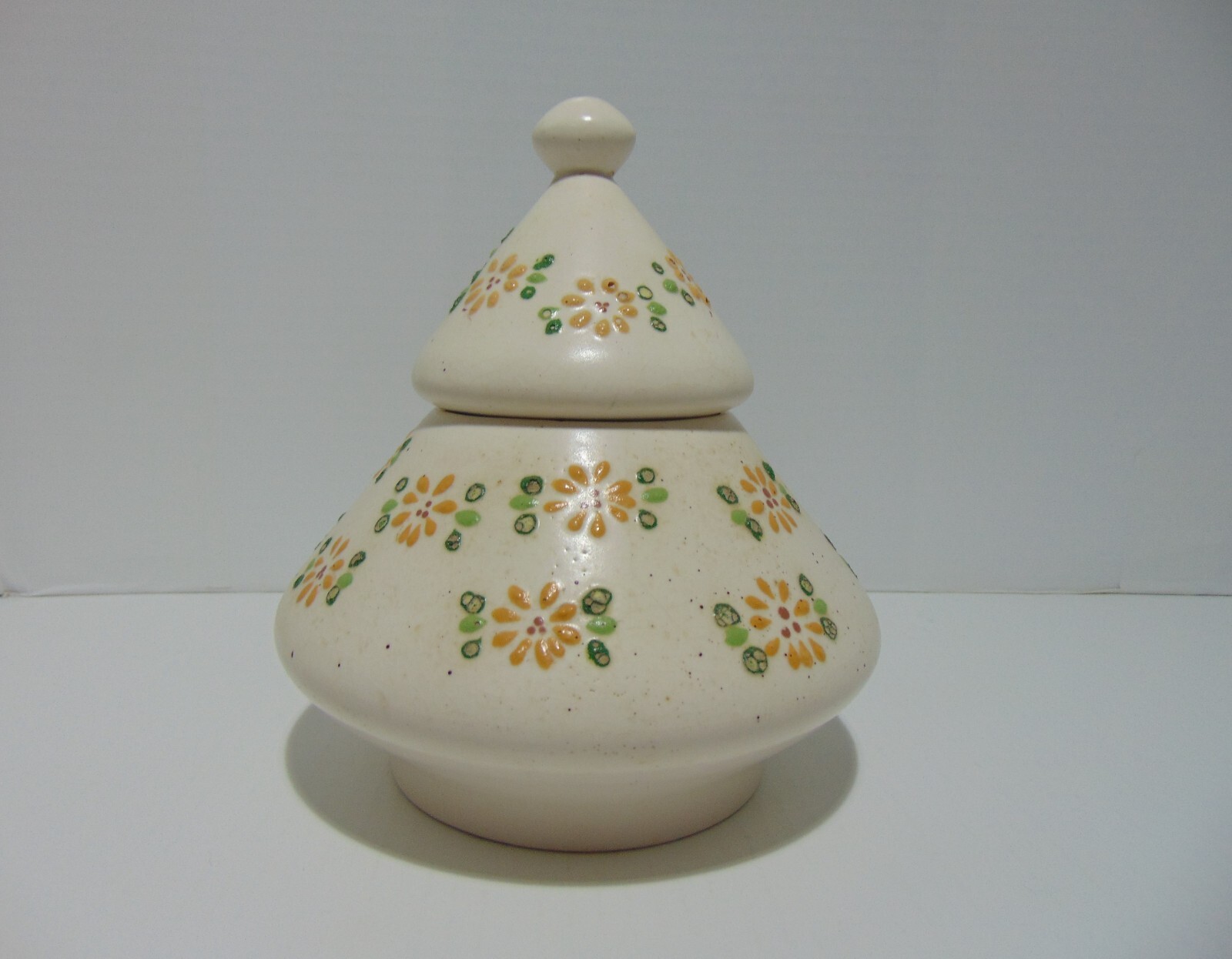 McNees Pottery 164 Tree Shaped Lidded Candy Jar c1970s