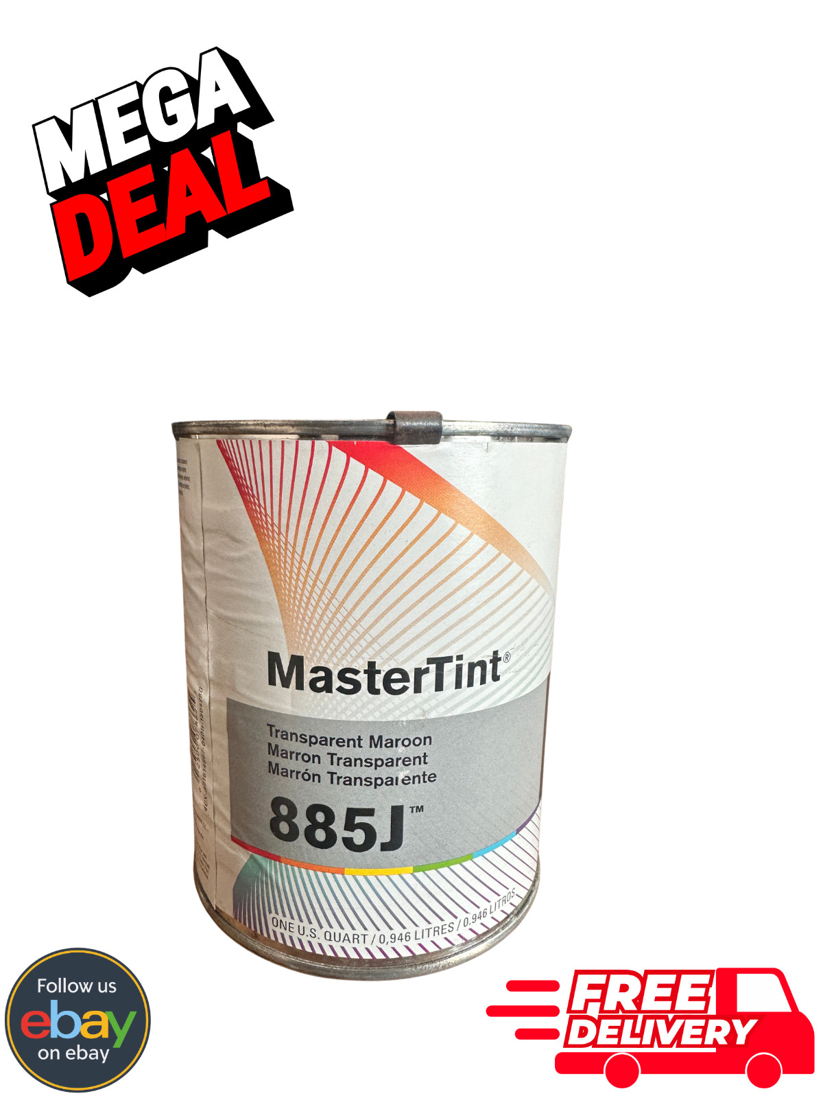 Axalta Cromax MasterTint Transparent Maroon 885J Quart Axalta Cromax MasterTint Transparent Maroon 885J Quart