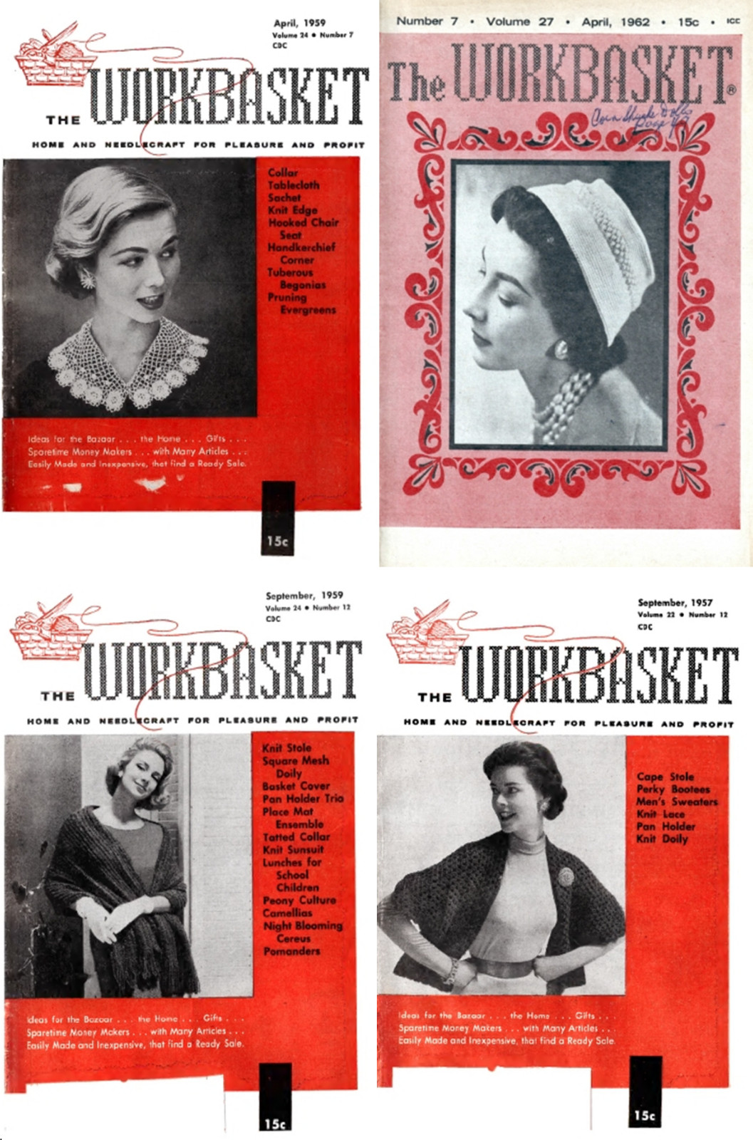 72 Old Issues of The Workbasket - Crochet Knitting - Vol. 1 (1950-1963) On DVD