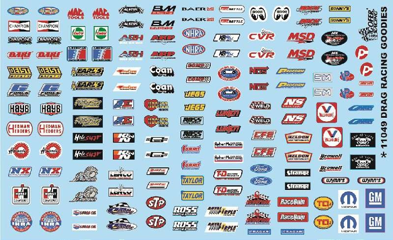 1/24-1/25 Drag Racing Goodies (Logos)