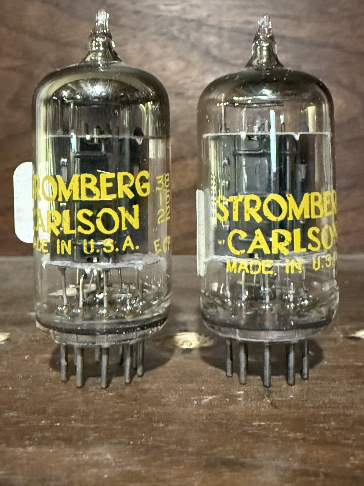 Strongberg Carlson RCA 5965 Black Plate Tubes, Matched Pair, Tested Strong 12AV7 Strongberg Carlson RCA 5965 Black Plate Tubes, Matched Pair, Tested Strong 12AV7