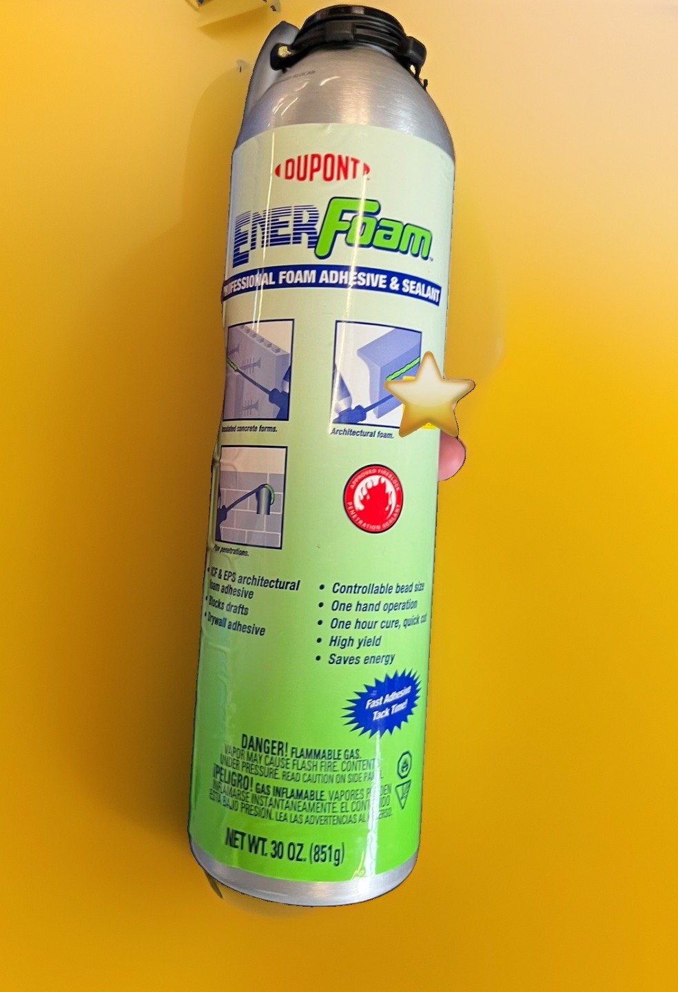 4 Cans Of EnerFoam Professional Foam Adhesive & Sealant - 30 Oz Each Can. 4 Cans Of EnerFoam Professional Foam Adhesive & Sealant - 30 Oz Each Can.