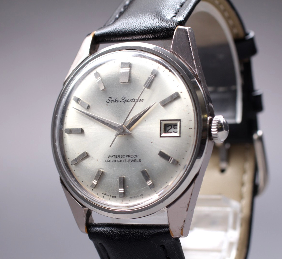 【EXC+5】 Vintage SEIKO Sportsman 6602-9981 Hand Winding Date Men\'s Watch JAPAN