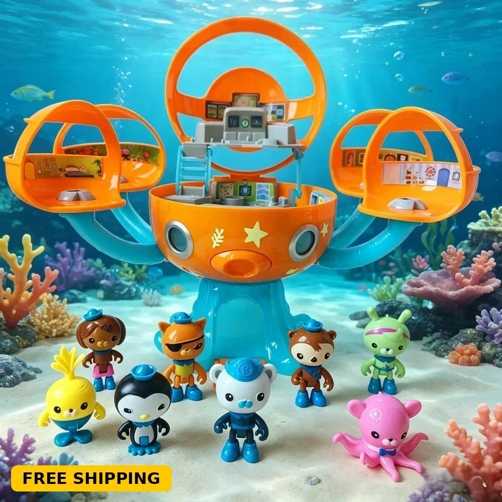 Octonauts Sound And Light Octopod Castle, Adventure Playset + 8 Figures Toys
