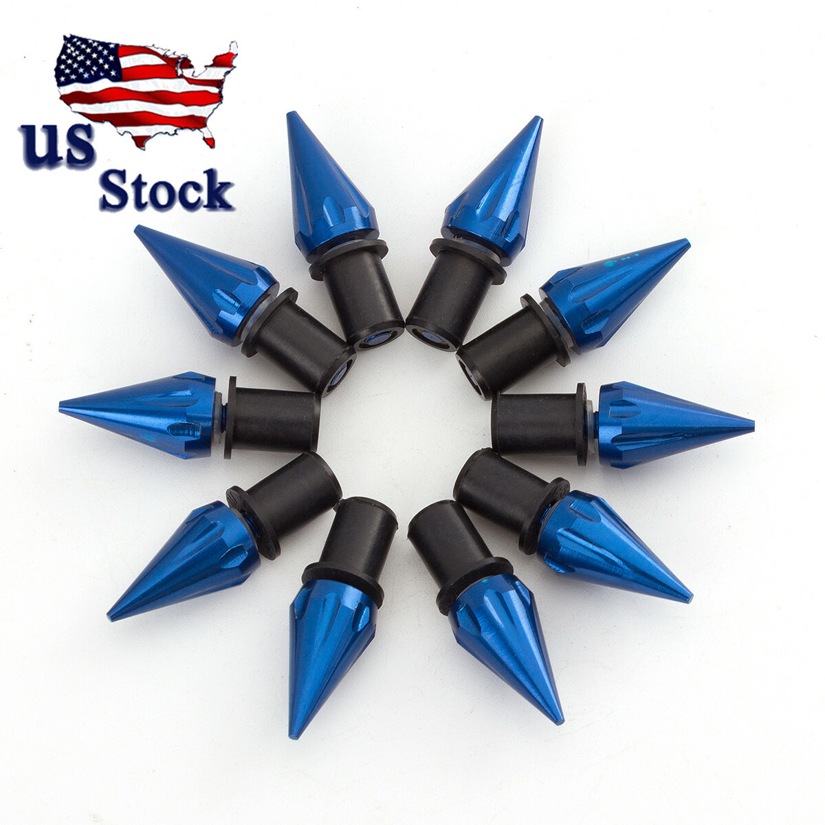 Windscreen Windshield Motorcycle Spike Bolts 10Pcs Wind Screen Bolt Screw 5MM