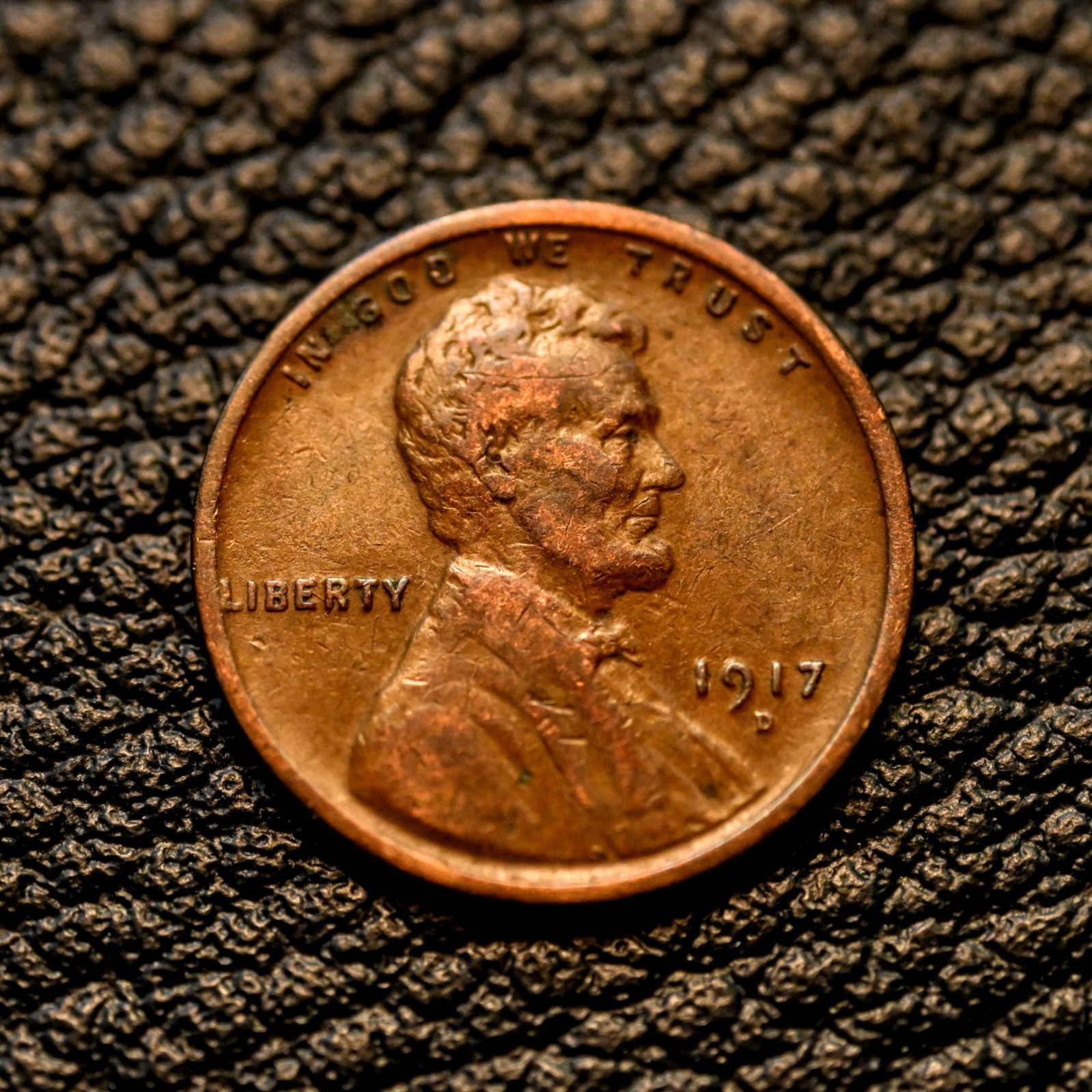 1917-D Lincoln Wheat Cent ~ FINE (F / FN) Condition ~ COMBINED SHIPPING