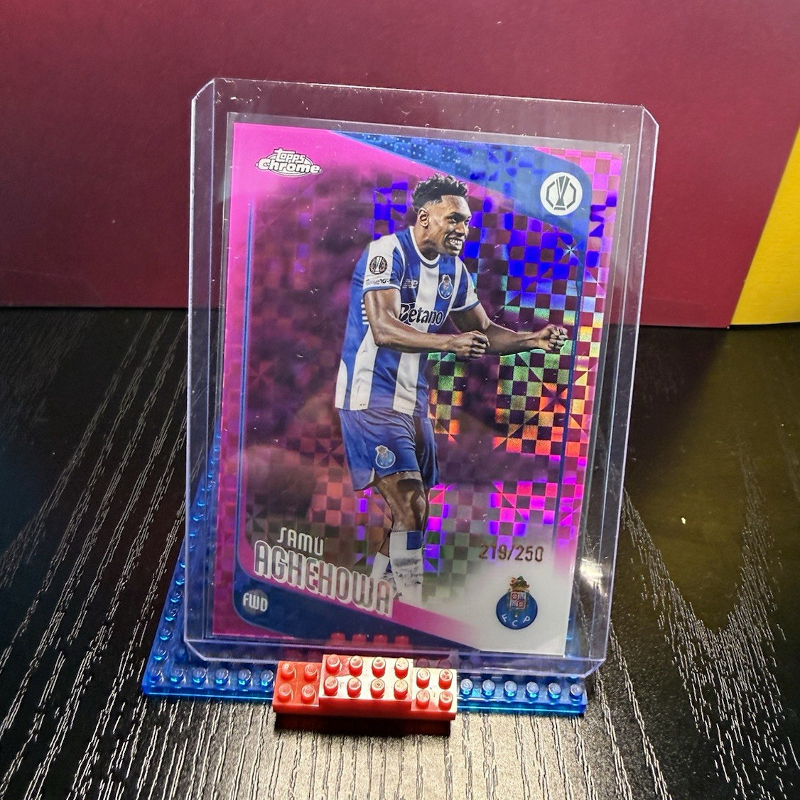 Topps 2025-26 Chrome UEFA Club Competitions Samu Aghehowa FC Porto #219/250 Topps 2025-26 Chrome UEFA Club Competitions Samu Aghehowa FC Porto #219/250
