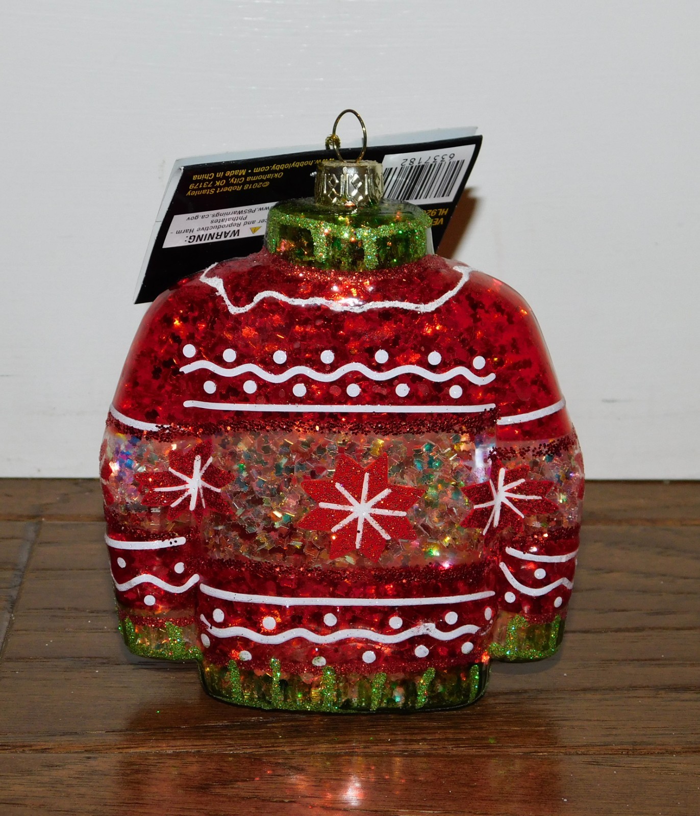 HTF Robert Stanley Red Sweater Ornament \