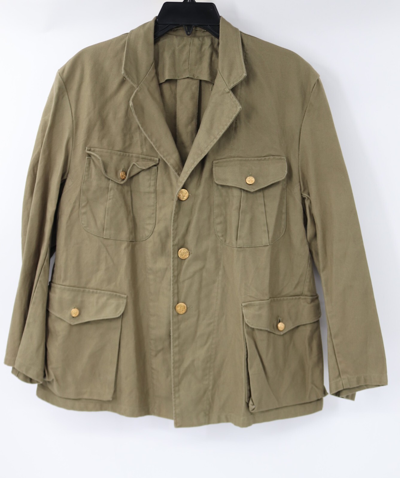 Former japanese Army nakata Replica jacket mens 1 Tokyo ueno golden button green Former japanese Army nakata Replica jacket mens 1 Tokyo ueno golden button green