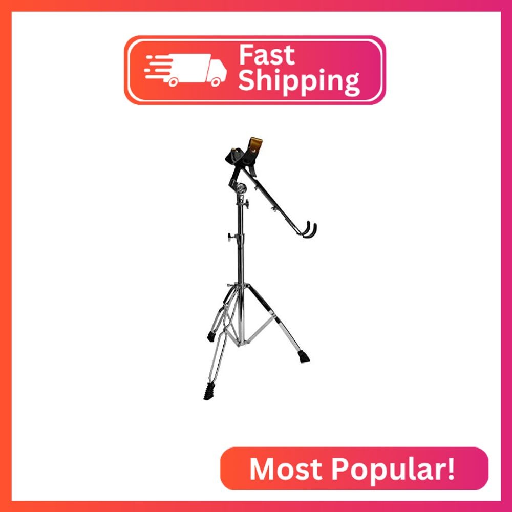 Zenison DJEMBE STAND Double Braced Chrome Adjustable Height Heavy Duty Tripod
