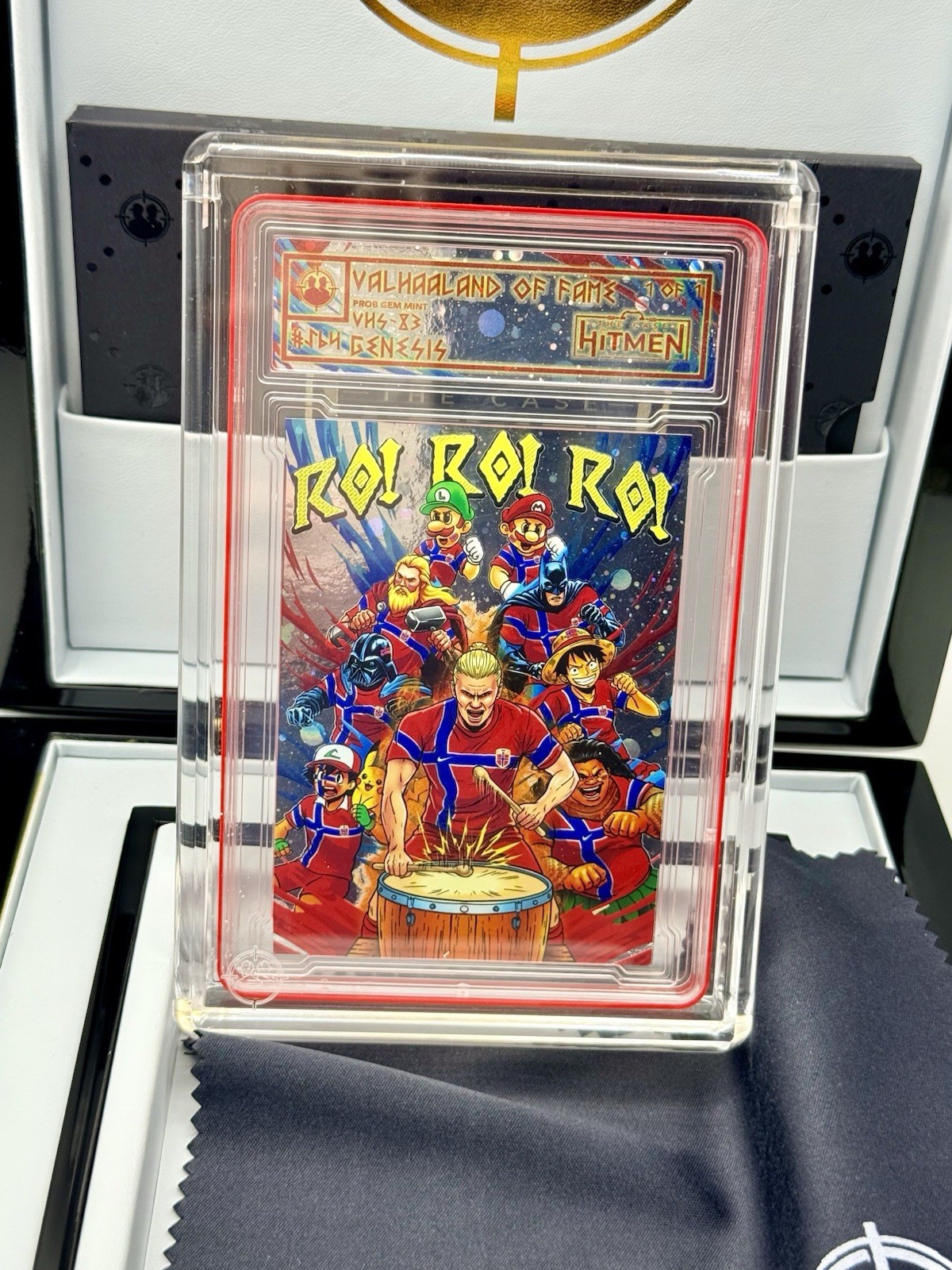 The Case Hitmen Erling Haaland 1/1 Valhaaland Of Fame Genesis Custom Art SSP
