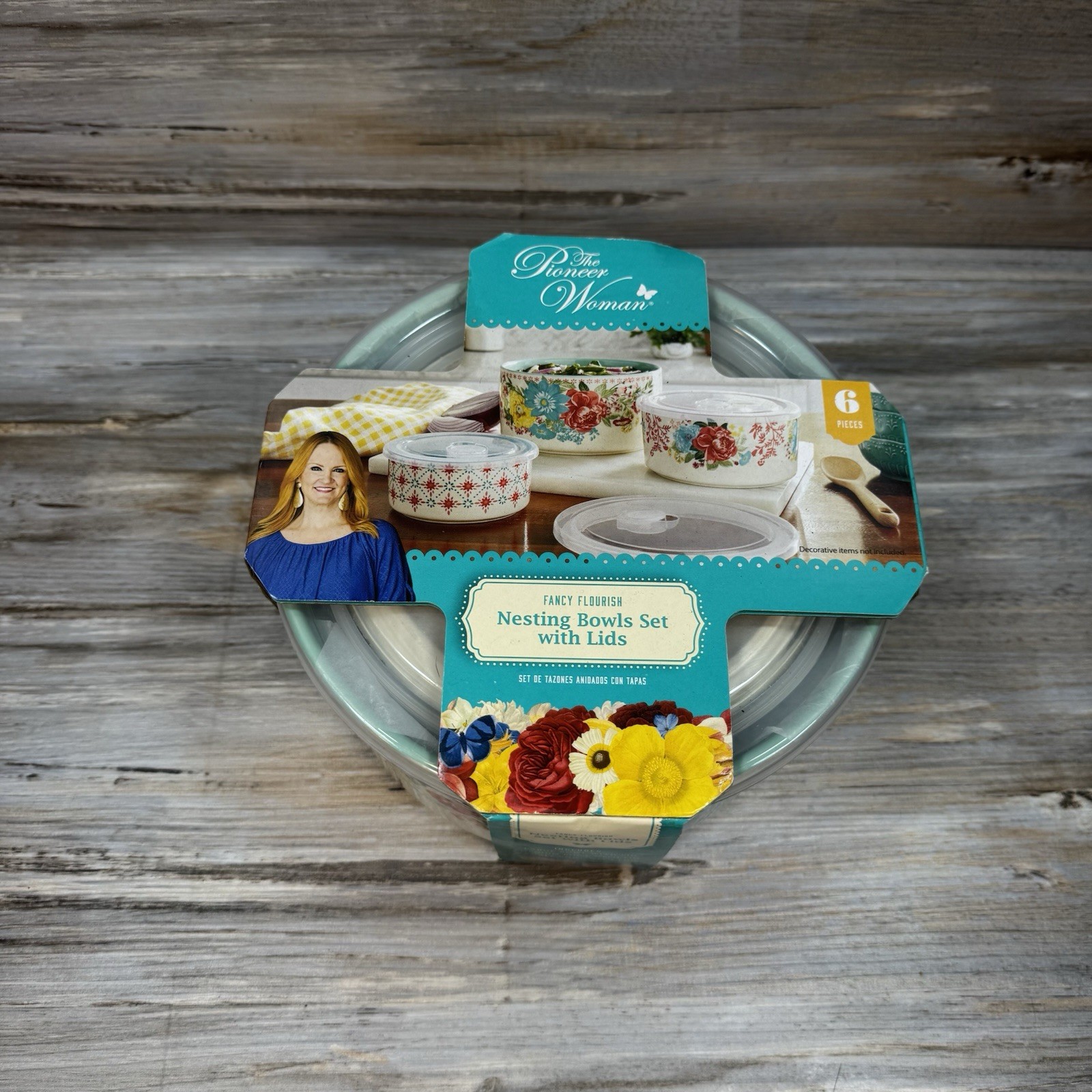 Pioneer Woman Fancy Flourish 6 Piece Ceramic Nesting Bowl Set W Lids That Seal Pioneer Woman Fancy Flourish 6 Piece Ceramic Nesting Bowl Set W Lids That Seal