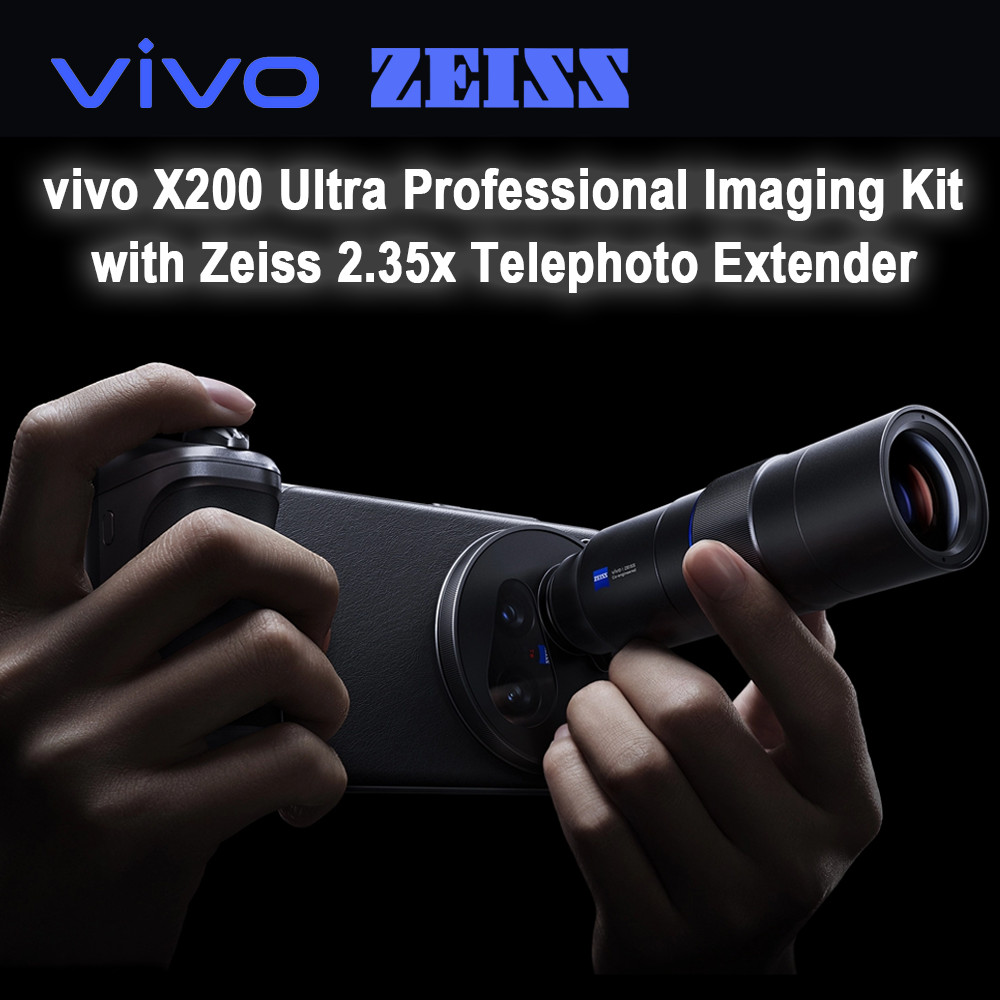 vivo X200 Ultra Zeiss 2.35x Telephoto Extender Professional Imaging Kit (Gray) vivo X200 Ultra Zeiss 2.35x Telephoto Extender Professional Imaging Kit (Gray)