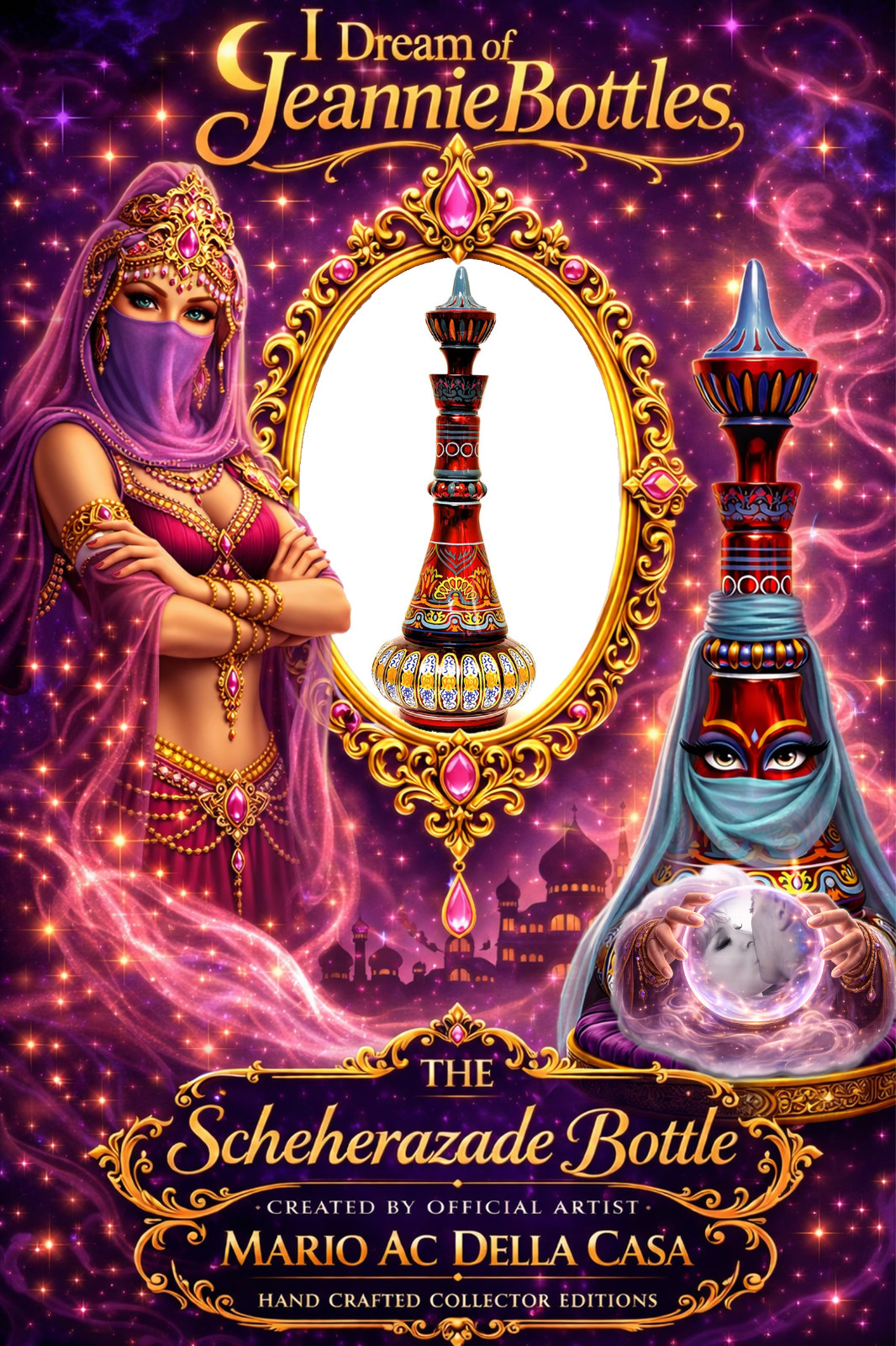 The Scheherazade Bottle,  I DREAM OF JEANNIE/GENIE BOTTLE * BY THE REAL ARTIST*