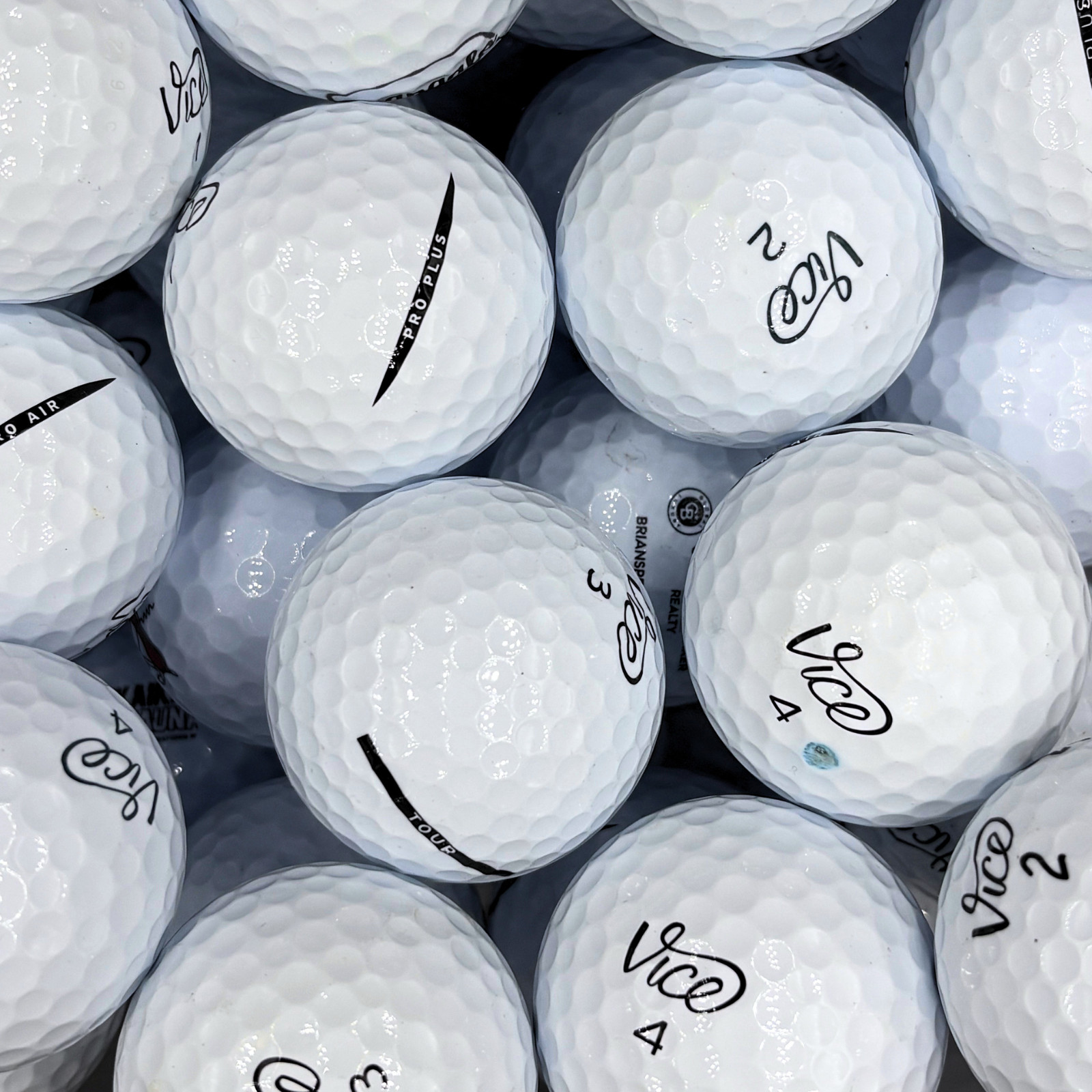 Vice Mix 120 Pack Near Mint Used Golf Balls AAAA