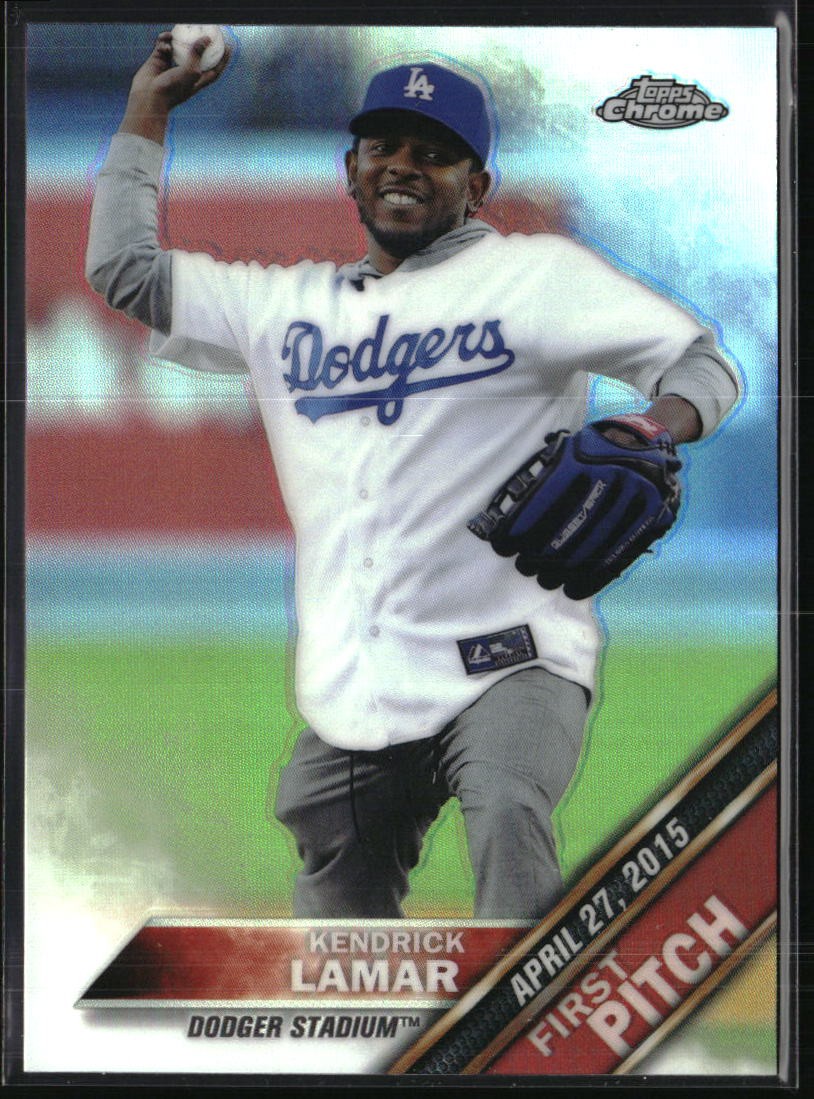 2016 Topps Chrome #FPC-20 Kendrick Lamar First Pitch 2016 Topps Chrome #FPC-20 Kendrick Lamar First Pitch