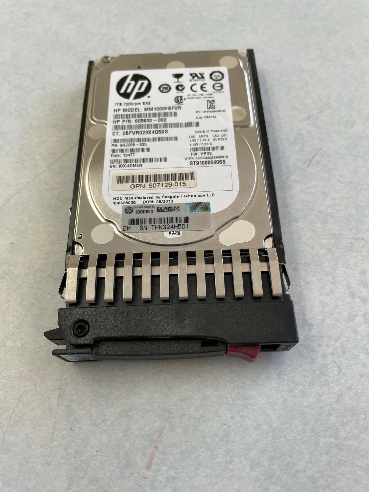 HP 605835-B21 507129-015 605832-002 606020-001 HP 1TB 6G SAS 2.5\
