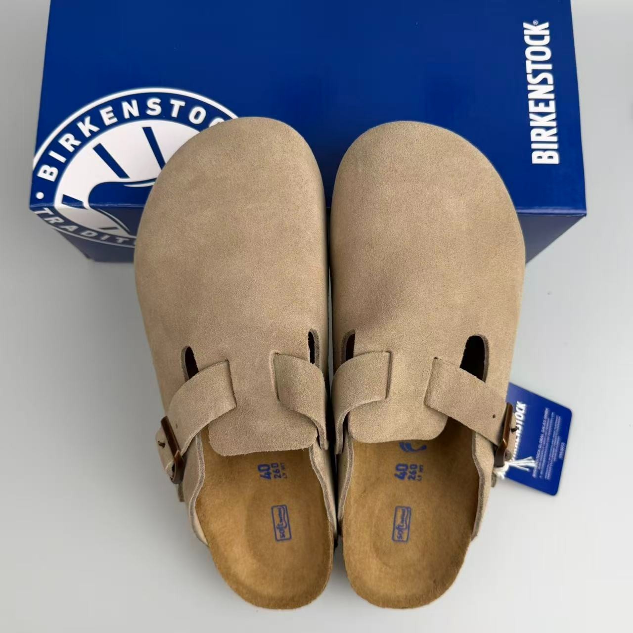 NEW Birkenstock Boston Suede Leather Soft Footbed Unisex Shoes Select Sizes