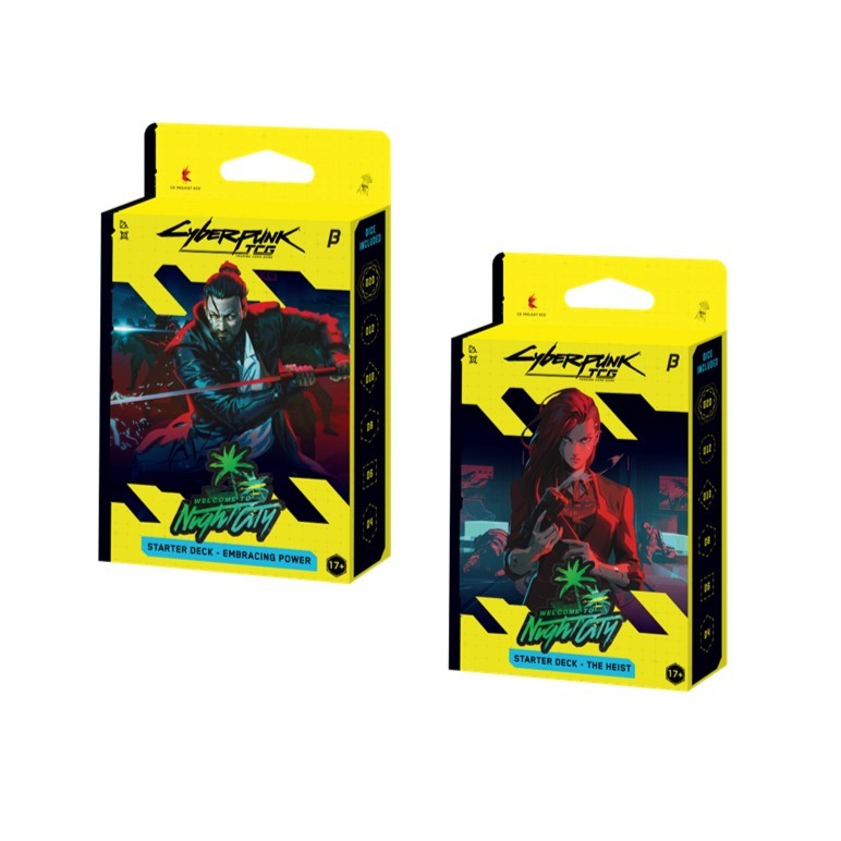 Sealed Cyberpunk TCG Beta Starter Decks - Embracing Power & The Heist Kid Icarus Sealed Cyberpunk TCG Beta Starter Decks - Embracing Power & The Heist Kid Icarus