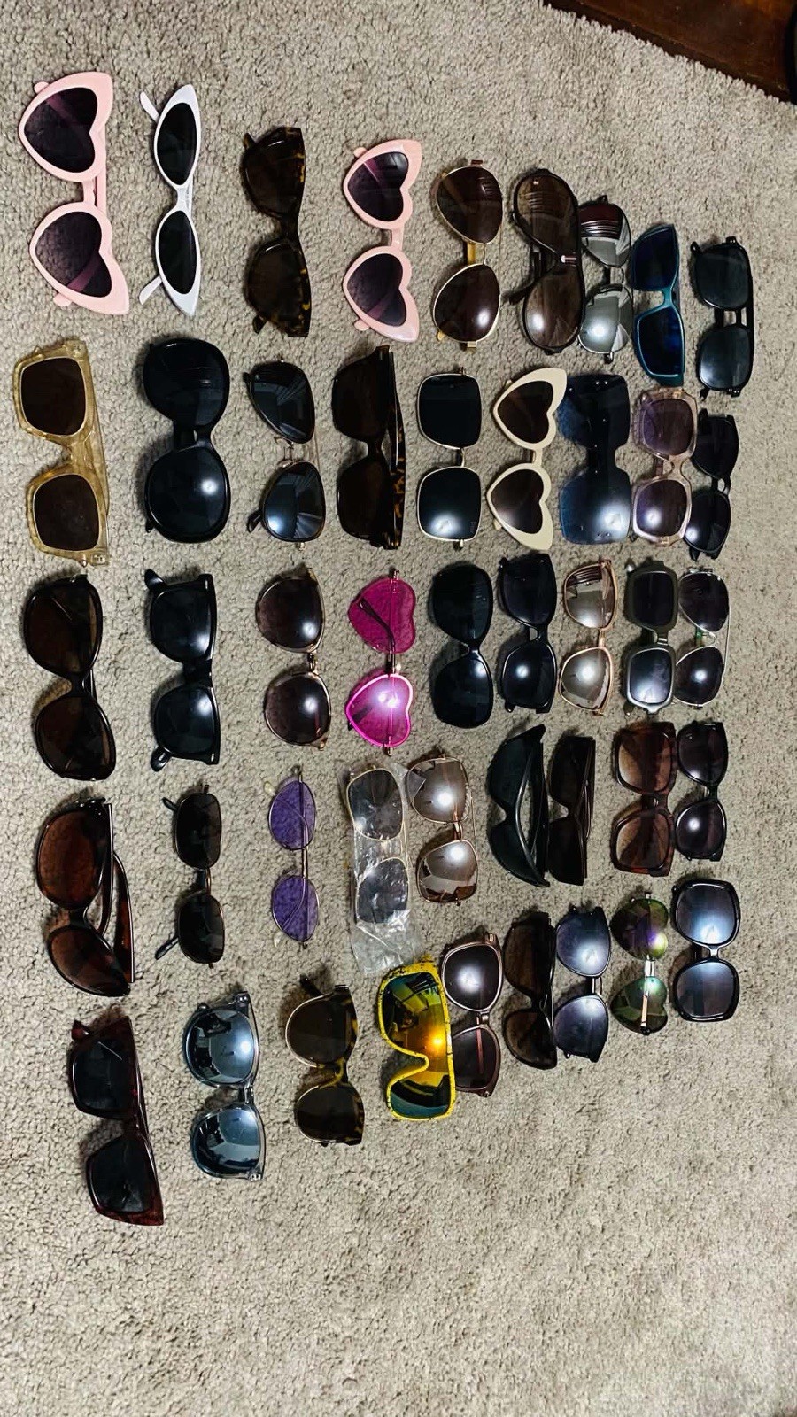 Sunglasses Mixed Lot Men\'s And Woman\'s 46 Pairs All Kinds Sale As Is