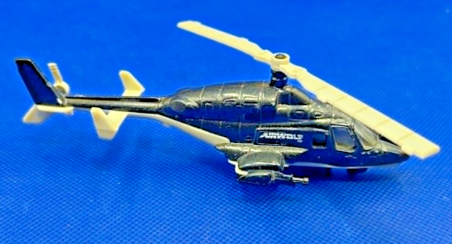 Vintage Ertl AIRWOLF Helicopter Die Cast 1/64 Scale #1231 1984 Complete Unbroken