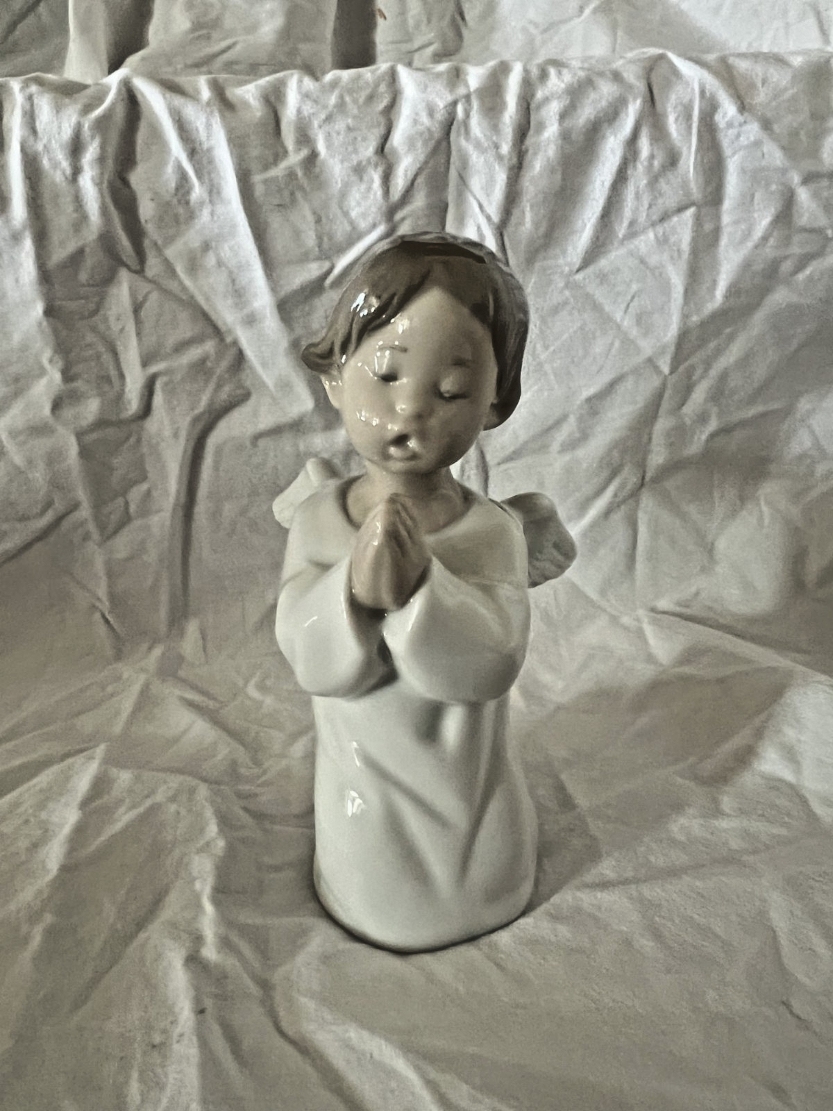Vintage Genuine Lladro Angel Praying #4538 Glazed Porcelain Figurine W/Box Vintage Genuine Lladro Angel Praying #4538 Glazed Porcelain Figurine W/Box