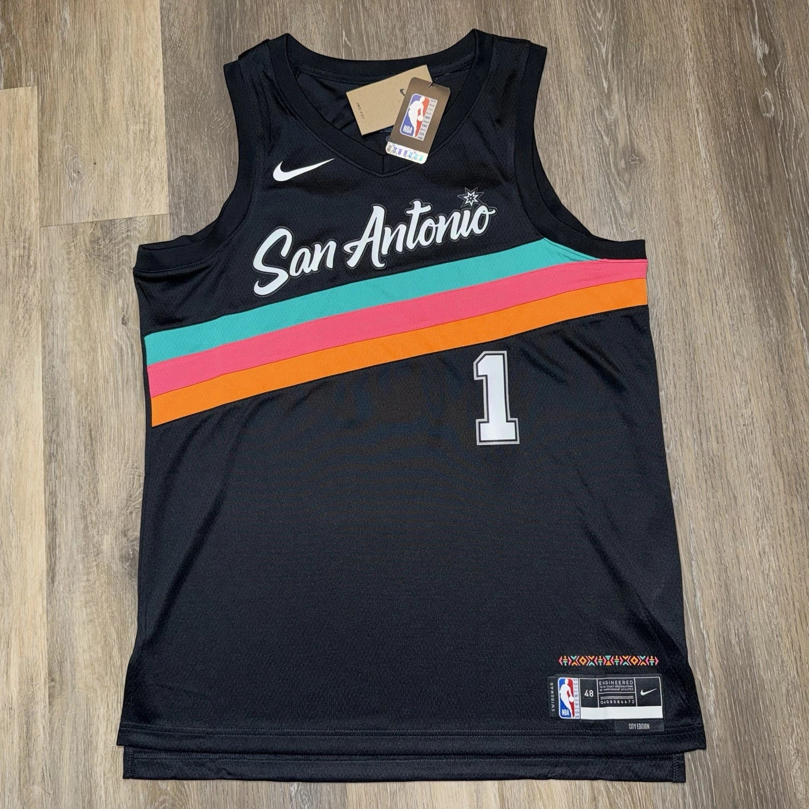 Victor Wembanyama San Antonio Spurs Nike 2025/26 City Edition Swingman Jersey #1