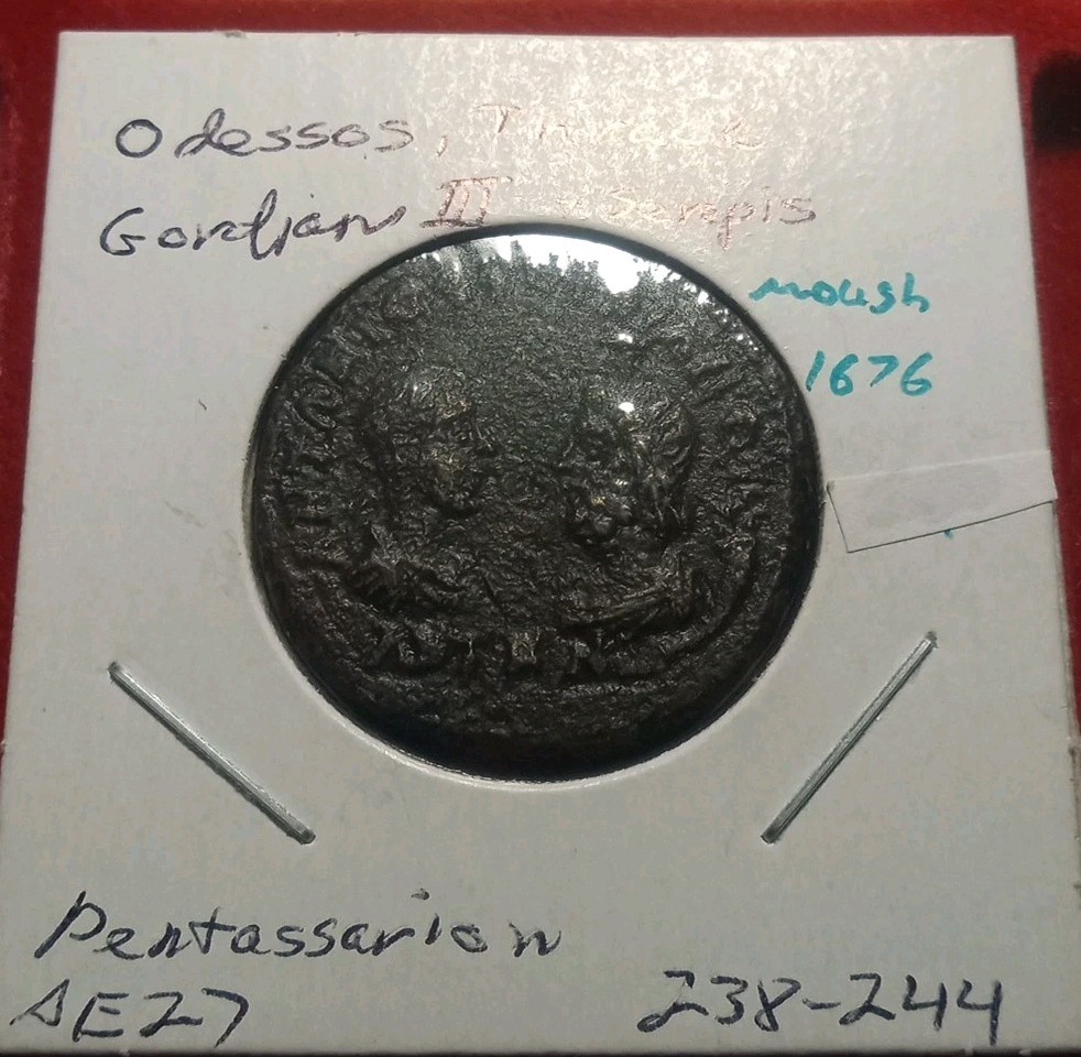Moesia Inferior, Odessus, Gordian III, A.D. 238-244. Æ Pentassarion & Serapis