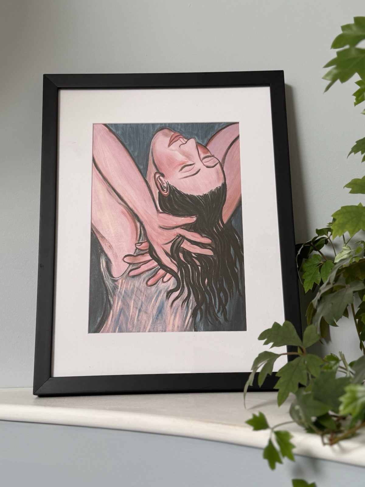 Eileen Cooper - Celia Glyndebourne Cover Print 2018 Mounted Framed Black Rare Eileen Cooper - Celia Glyndebourne Cover Print 2018 Mounted Framed Black Rare