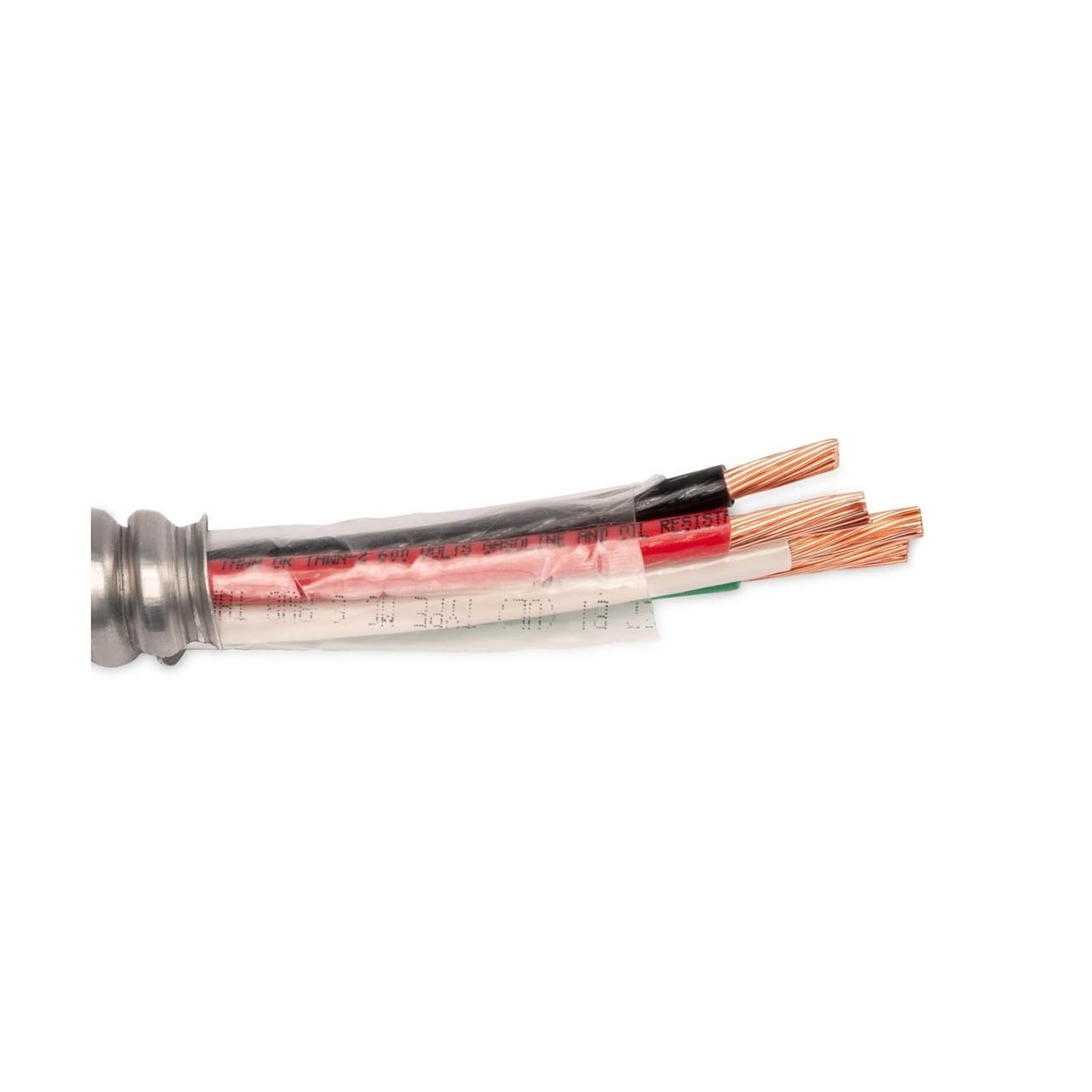 Wirenco 8/3 Metal Clad (MC) Cable with Ground, Aluminum Armored, Stranded Cop... Wirenco 8/3 Metal Clad (MC) Cable with Ground, Aluminum Armored, Stranded Cop...