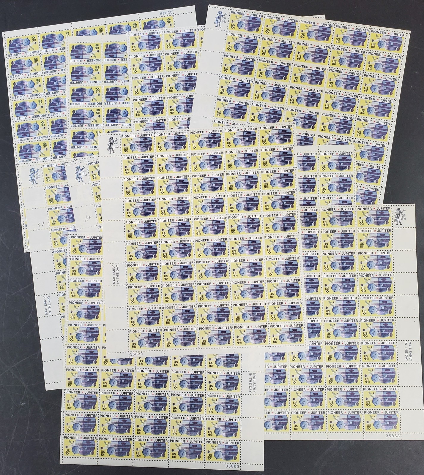 US Stamp #1556 Jupiter Space 10 VF NH Sheets of 50 (500pc)