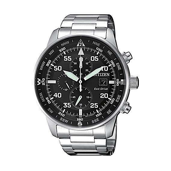 NEW Citizen Crono Aviator Men's Eco Drive Chronograph Watch - CA0690-88E