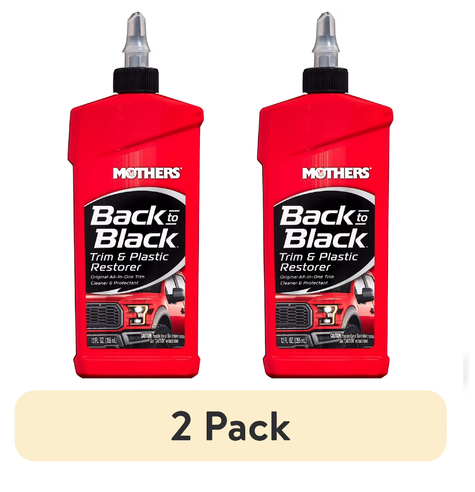MOTHERS 06112 Back To Black Trim And Plastic Restorer Rubber & Vinyl 12 Oz MOTHERS 06112 Back To Black Trim And Plastic Restorer Rubber & Vinyl 12 Oz