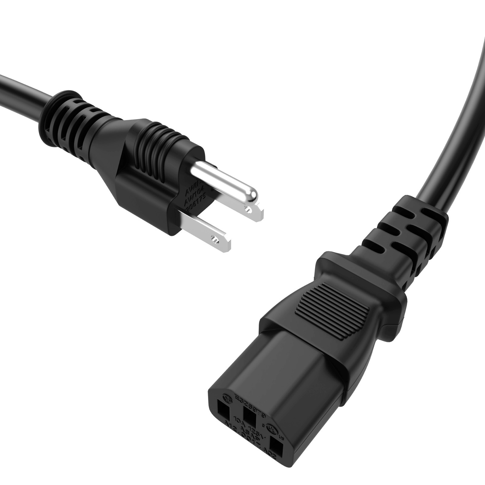 UL 6ft 3-Prong Power Cord for Treadmill Elliptical Fitness