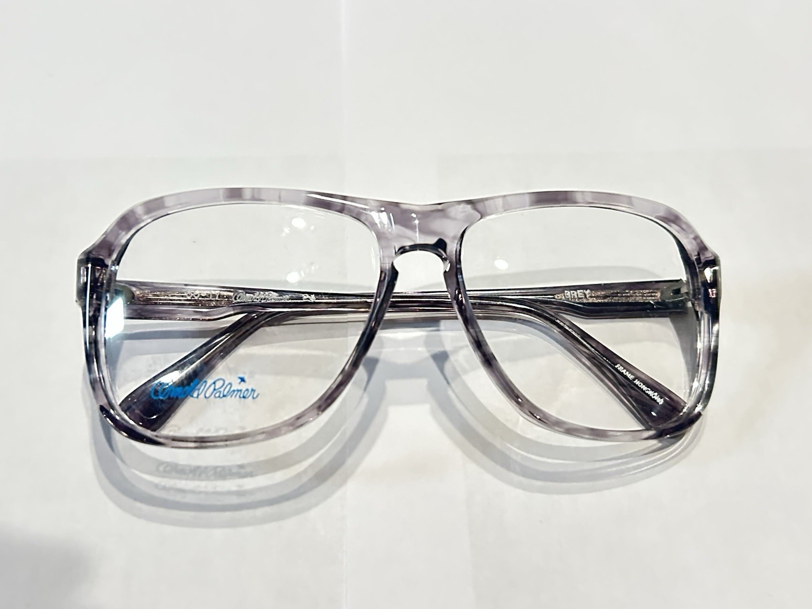 Vintage Arnold Palmer 24 Eyeglasses 56-17 Grey NOS Demo Lenses Hong Kong Vintage Arnold Palmer 24 Eyeglasses 56-17 Grey NOS Demo Lenses Hong Kong