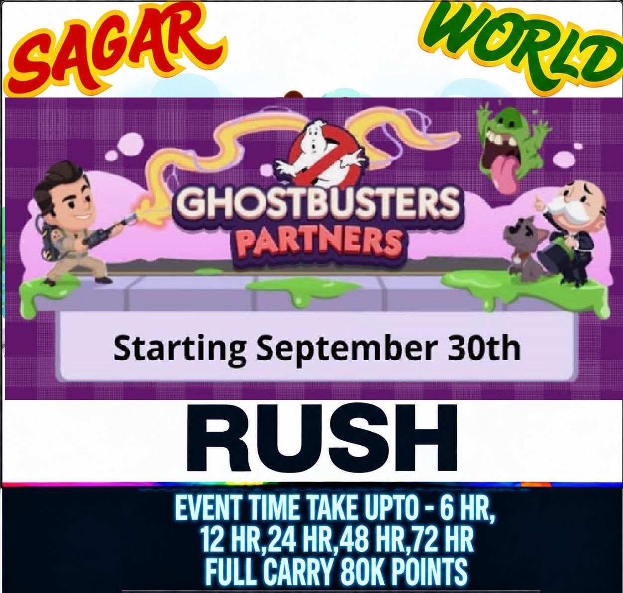 All types of Slot Ghostbusters partners event (mono_poly go)CARRY 80K POINT