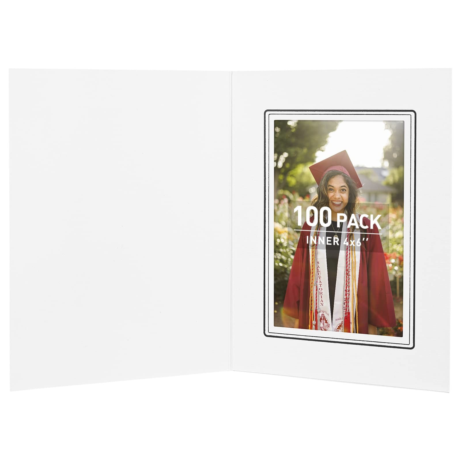Pack of 100, 4x6 Photo Folders, Cardboard Picture Frame, Paper Frame Cards,... Pack of 100, 4x6 Photo Folders, Cardboard Picture Frame, Paper Frame Cards,...