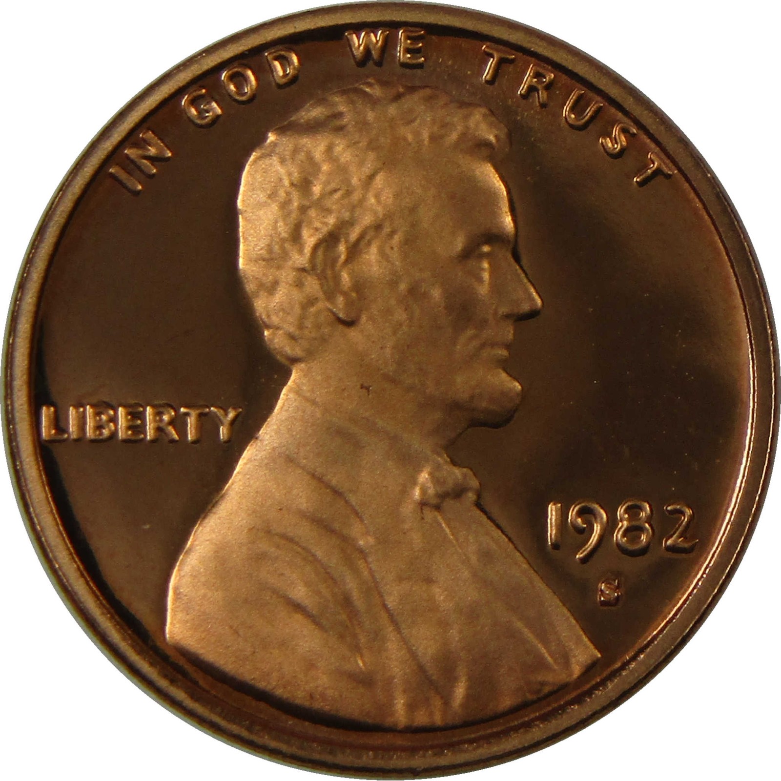 1982 S Lincoln Memorial Cent Proof Penny 1c Coin Collectible 1982 S Lincoln Memorial Cent Proof Penny 1c Coin Collectible