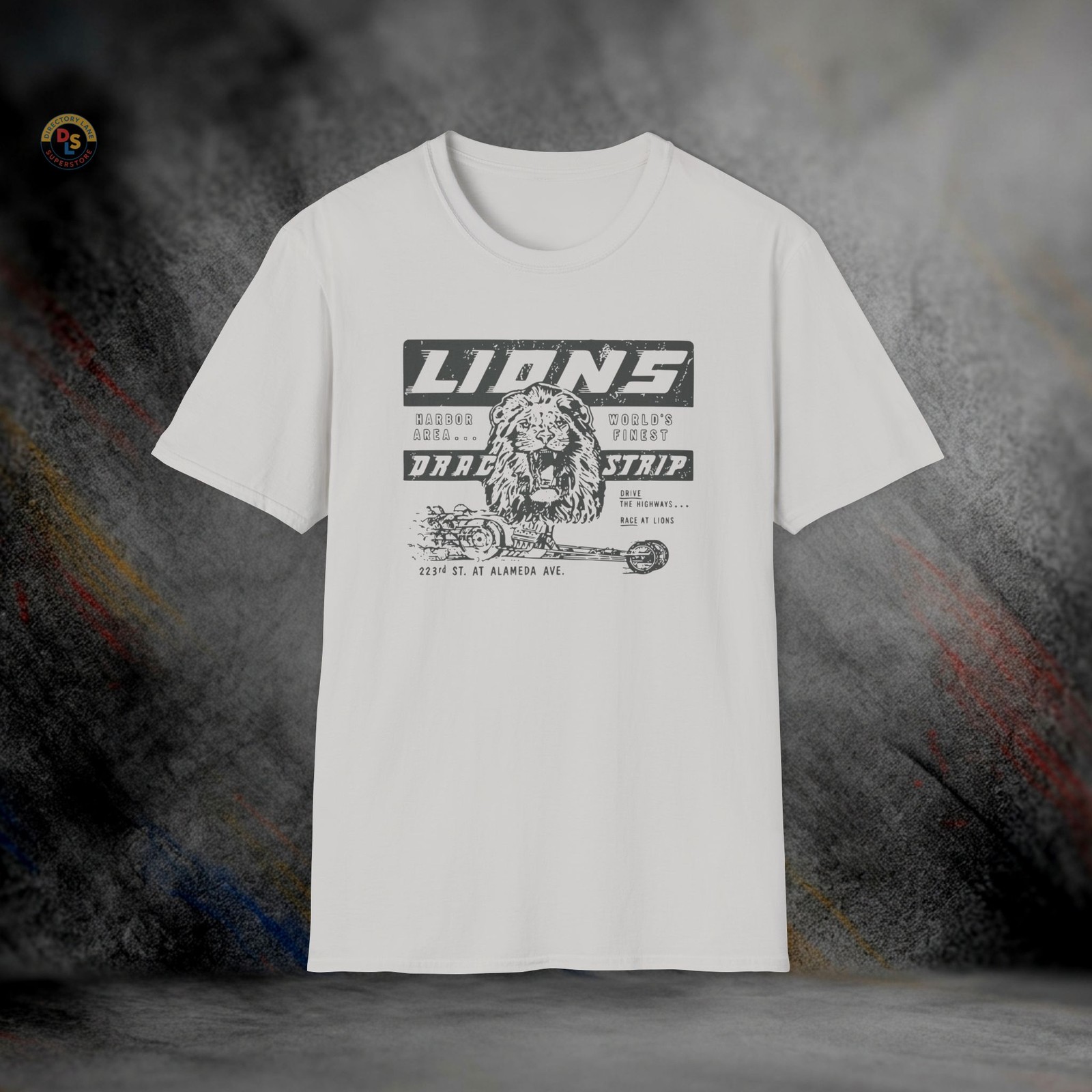 Lions Drag Strip T-Shirt | Softstyle Tee