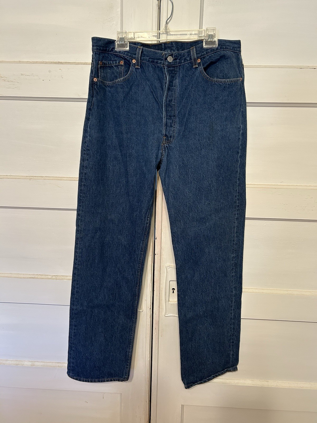 Vintage Levi’s 501xx Made In The USA Size 40x36 Measure36x32 Blue Denim Jeans-B
