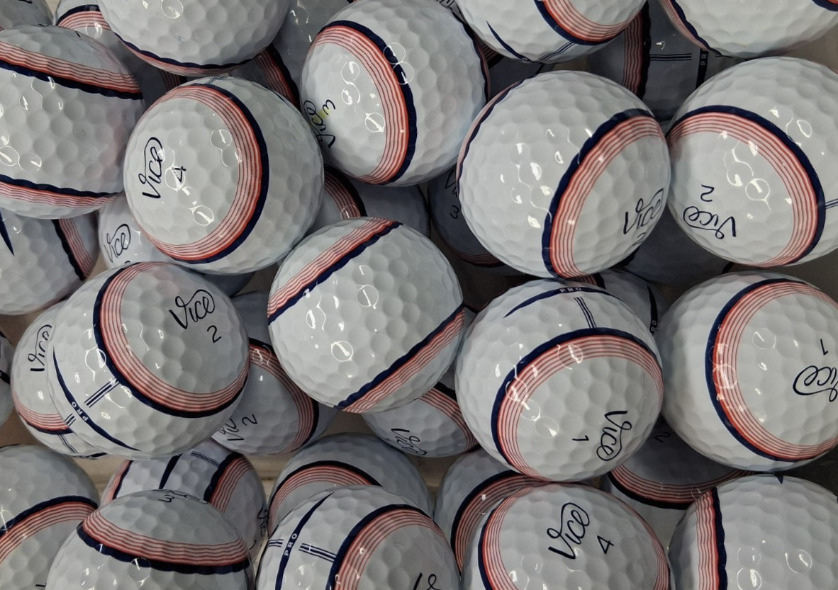12 Vice Pro Golf Balls - Tracer - 4A/5A