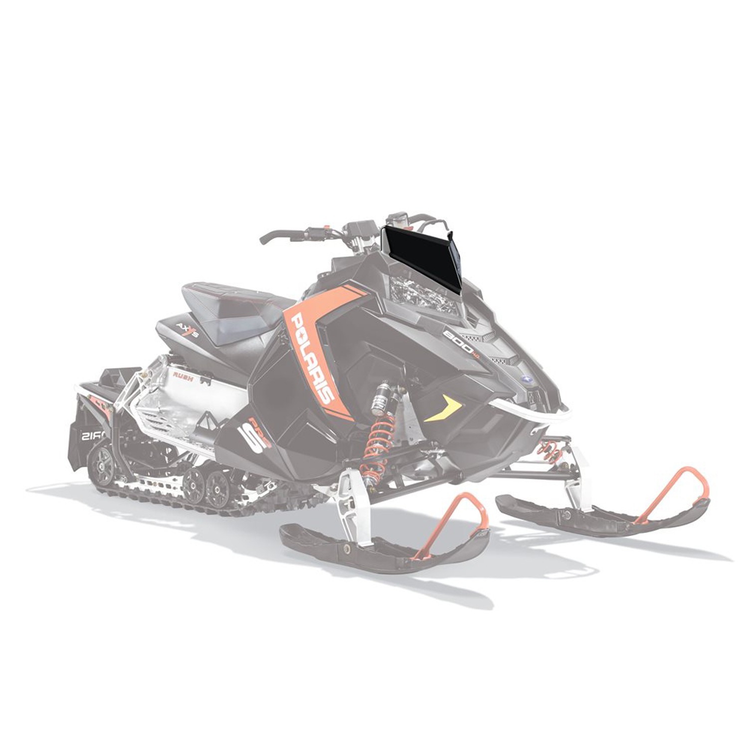 Polaris Snowmobile Low Windshield with Striped Logo - 2880385 Polaris Snowmobile Low Windshield with Striped Logo - 2880385