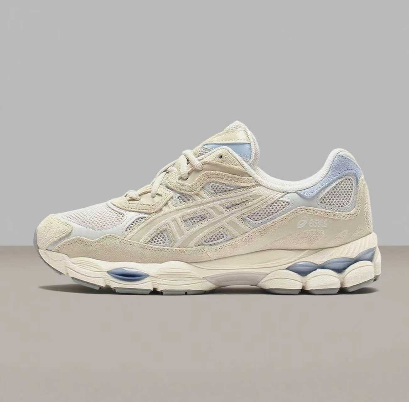 New Asics Sportstyle Men\'s Shoes Running Lifestyle Gel-NYC White, Smoky Grey