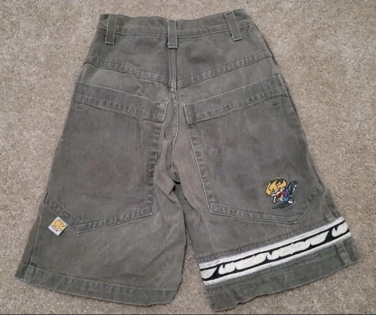 JNCO Jeans Denim Shorts Size 10 Rare Vintage Olive Green JNCO Jeans Denim Shorts Size 10 Rare Vintage Olive Green
