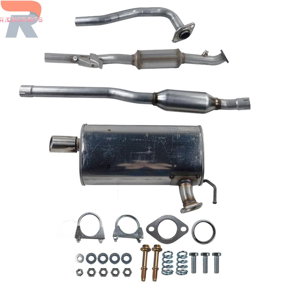For 08-09 Outlander 2.4L AWD Cat Converter Resonator Muffler Exhaust Kit