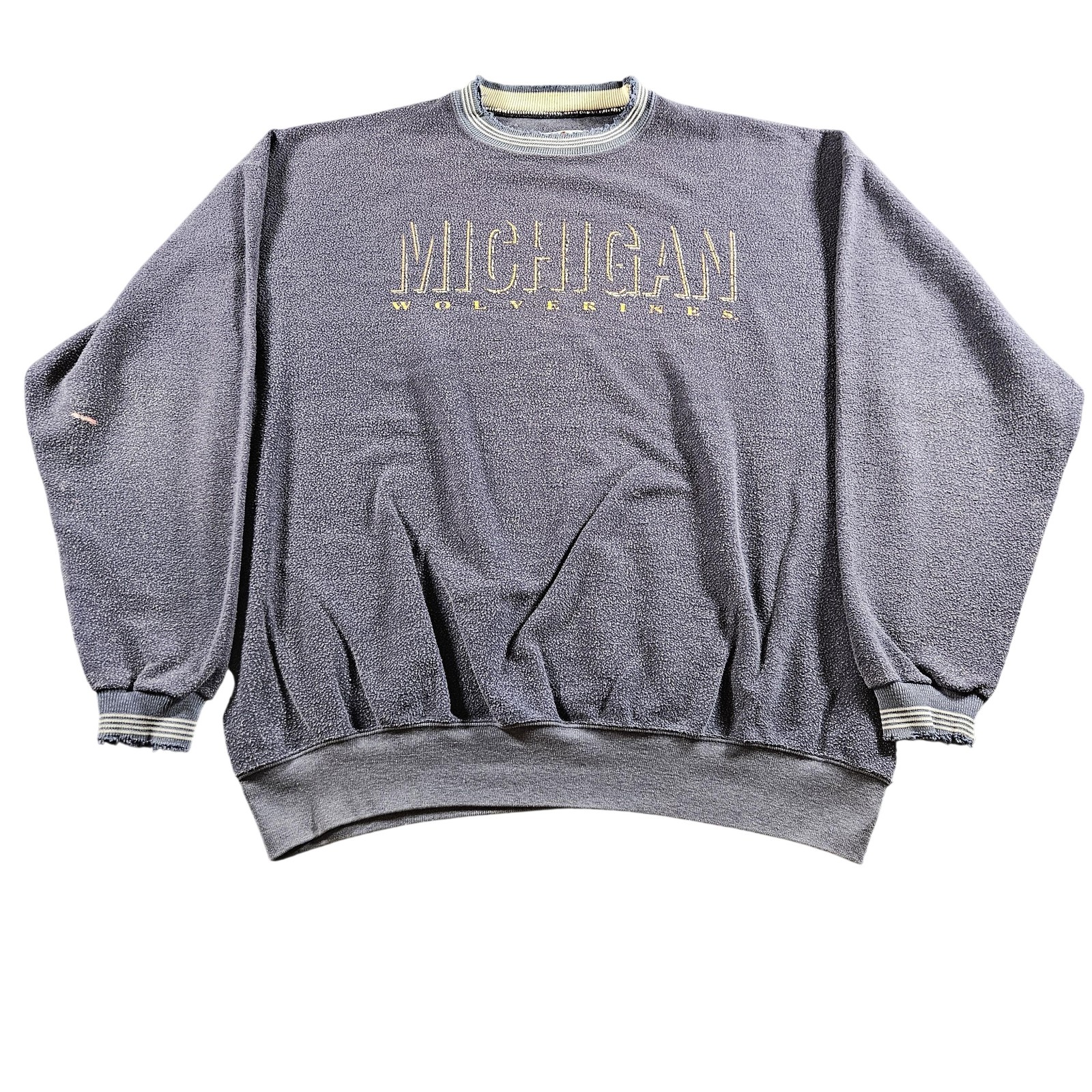 Vintage Michigan Wolverines Sweatshirt Mens XL Blue NCAA 90s Football Time Out Vintage Michigan Wolverines Sweatshirt Mens XL Blue NCAA 90s Football Time Out