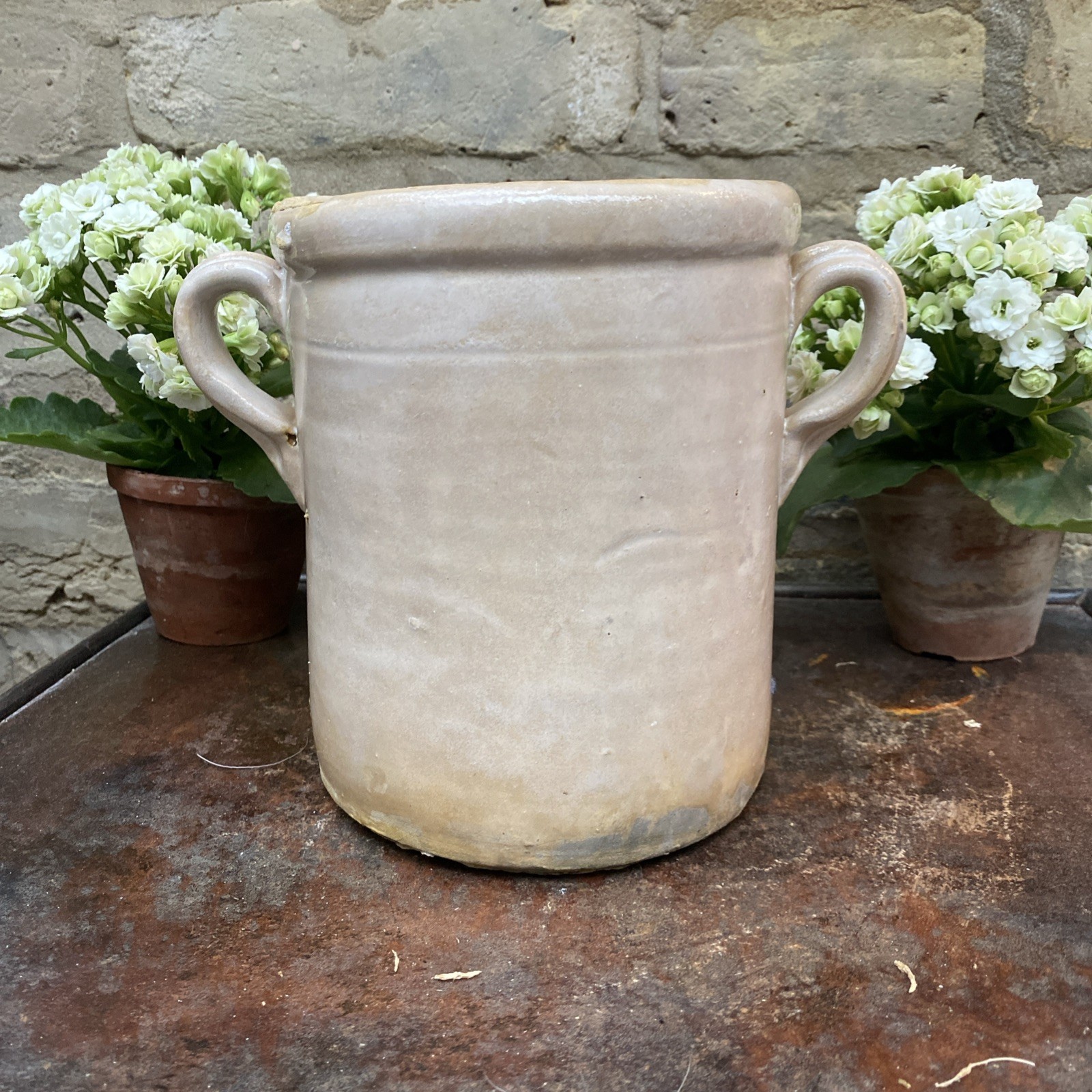 Medium Antique 19th Century Italian Anchovy Pot / Confit, Sardine Jar
